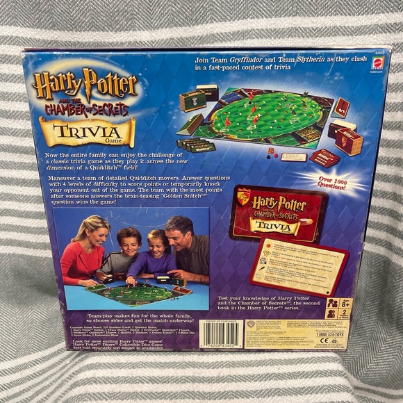 Mattel Harry Potter and the Chamber of Secrets Trivia Game - Picture 2 of 4